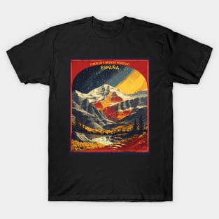 Ordesa y Monte Perdido National Park Spain Travel Tourism Retro Vintage T-Shirt